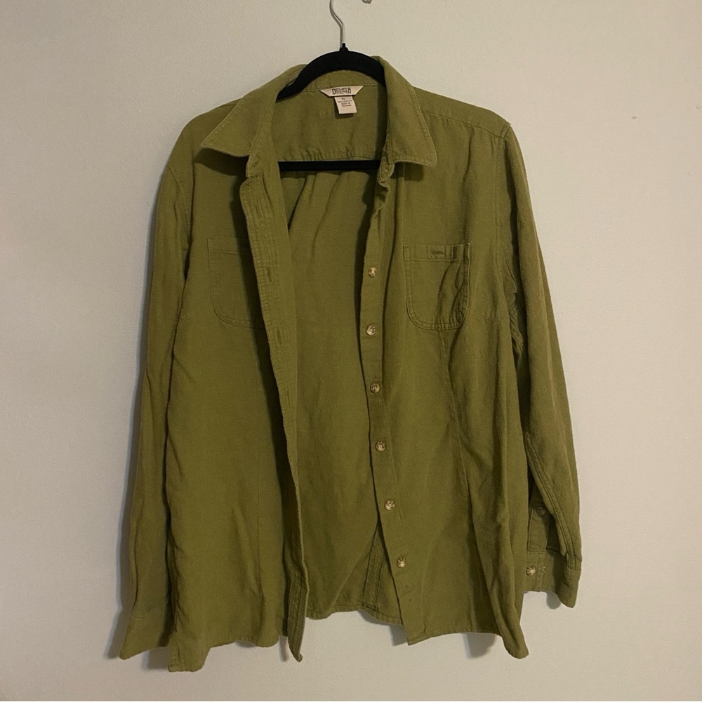 Duluth Trading Co Green Lightweight Shirt Jacket
